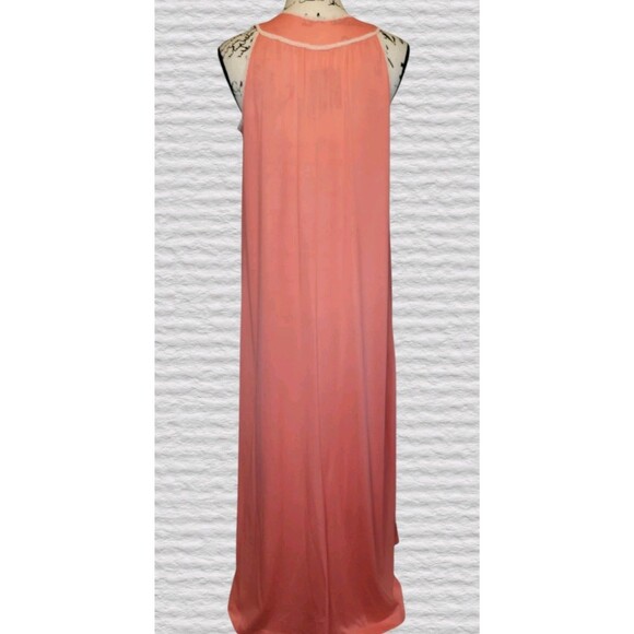 Vtg Formfit Rogers Long Nightgown Petite SM 6-8 Pink Nylon Lace Trim Lingerie - Picture 4 of 7